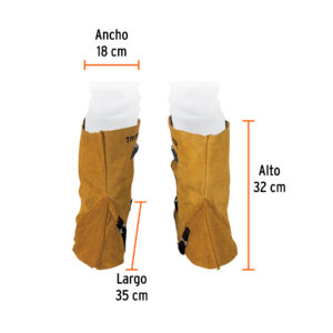 Protección para soldar, polainas de carnaza, TRUPER - Imagen 3