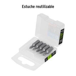 Estuche con 5 puntas de cruz PH0 largo 1', TRUPER EXPERT - Imagen 4