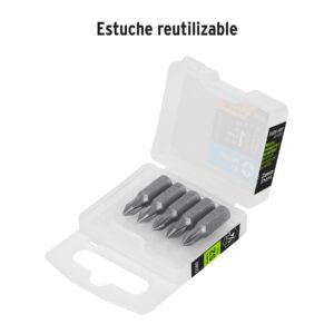 Estuche con 5 puntas de cruz PH1 largo 1', TRUPER EXPERT - Imagen 4