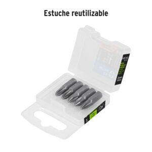 Estuche con 5 puntas de cruz PH2 largo 1', TRUPER EXPERT - Imagen 4