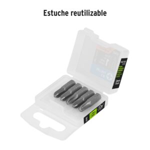 Estuche con 5 puntas de cruz PH3 largo 1', TRUPER EXPERT - Imagen 3