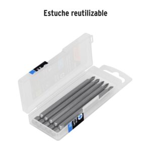 Estuche con 5 puntas de cruz PH0 largo 4', TRUPER EXPERT - Imagen 4