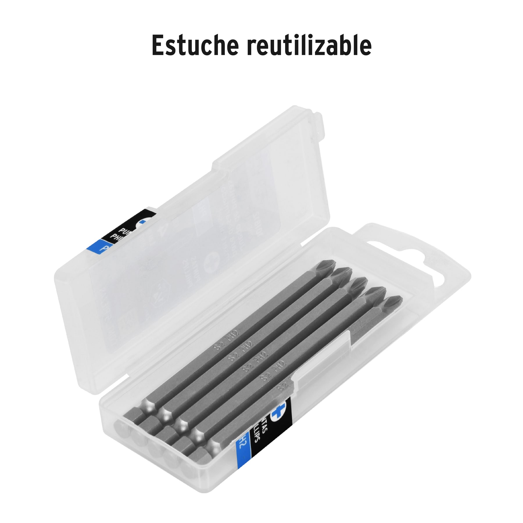 Estuche con 5 puntas de cruz PH2 largo 4', TRUPER EXPERT - Imagen 4