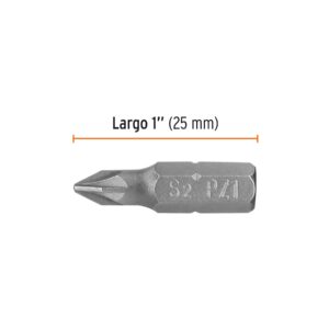 Estuche con 5 puntas pozidriv PZ1 largo 1', TRUPER EXPERT - Imagen 3
