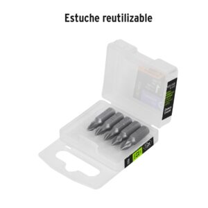 Estuche con 5 puntas pozidriv PZ1 largo 1', TRUPER EXPERT - Imagen 4