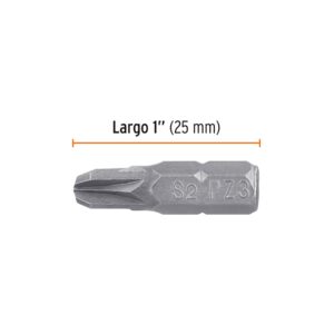 Estuche con 5 puntas pozidriv PZ3 largo 1', TRUPER EXPERT - Imagen 3