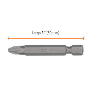 Estuche con 5 puntas pozidriv PZ2 largo 2', TRUPER EXPERT - Imagen 3