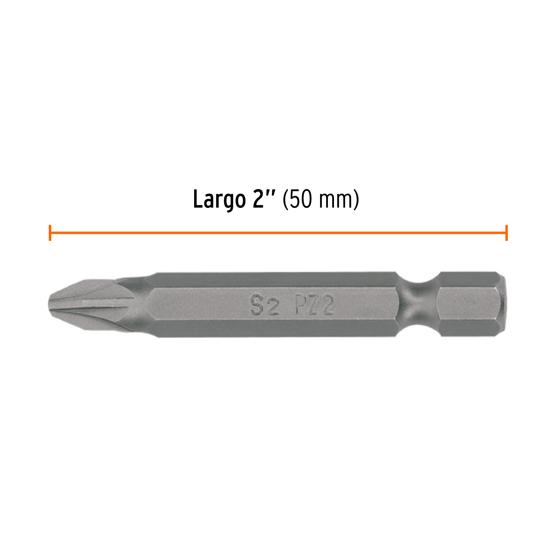 Estuche con 5 puntas pozidriv PZ2 largo 2', TRUPER EXPERT - Imagen 3