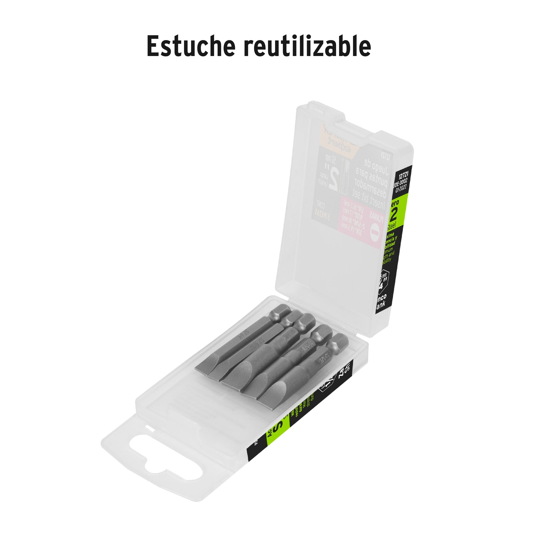 Juego de 5 puntas planas combinadas largo 2', TRUPER EXPERT - Imagen 4