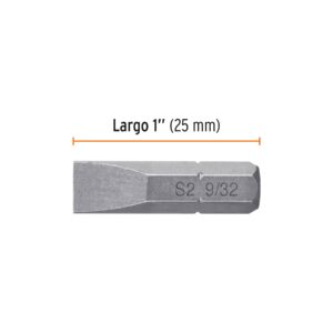 Estuche con 5 puntas planas de 9/32' largo 1', TRUPER EXPERT - Imagen 3