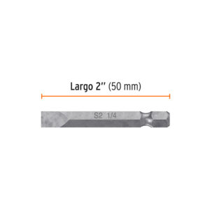 Alternative view of Estuche con 5 puntas planas de 1/4' largo 2', TRUPER EXPERT