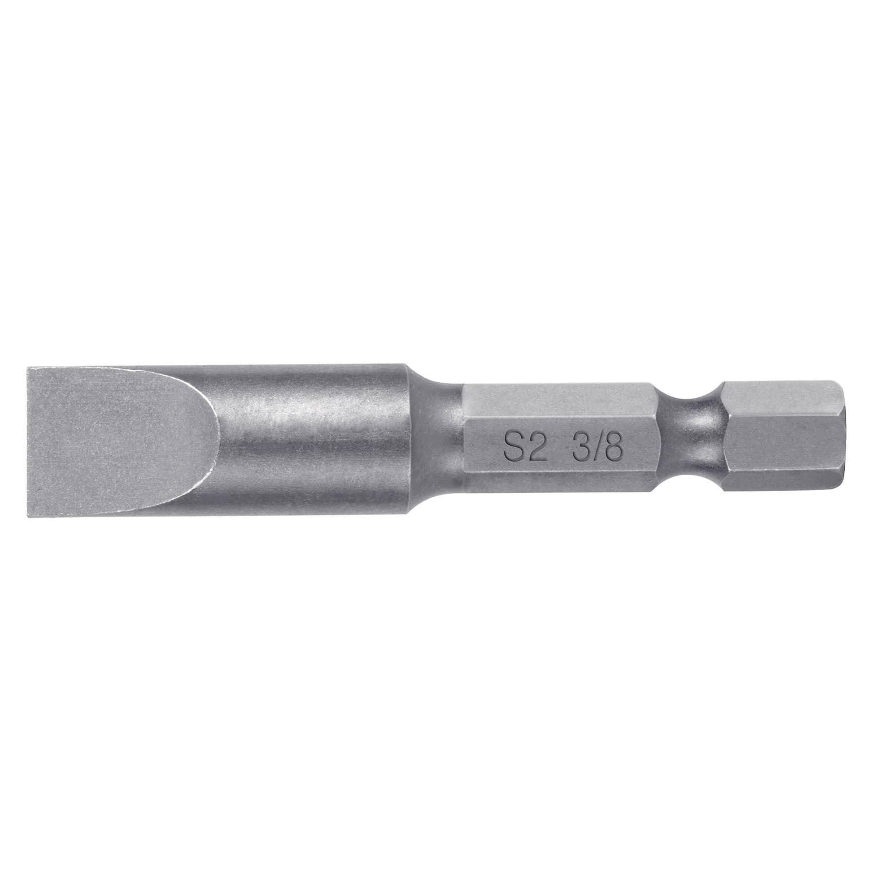 Estuche con 5 puntas planas de 3/8' largo 2', TRUPER EXPERT - Imagen 2