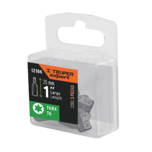 Estuche con 5 puntas torx T6 largo 1', TRUPER EXPERT - Imagen 5