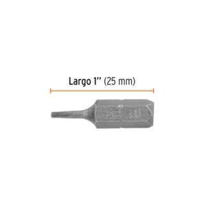 Estuche con 5 puntas torx T6 largo 1', TRUPER EXPERT - Imagen 3