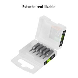 Estuche con 5 puntas torx T7 largo 1', TRUPER EXPERT - Imagen 4