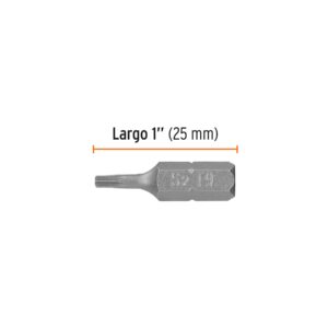 Estuche con 5 puntas torx T9 largo 1', TRUPER EXPERT - Imagen 3