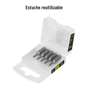 Estuche con 5 puntas torx T9 largo 1', TRUPER EXPERT - Imagen 4