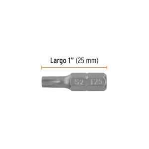 Estuche con 5 puntas torx T25 largo 1', TRUPER EXPERT - Imagen 3