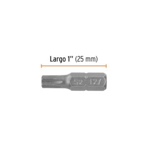 Estuche con 5 puntas torx T27 largo 1', TRUPER EXPERT - Imagen 3