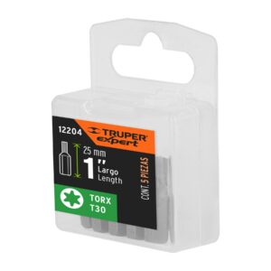 Estuche con 5 puntas torx T30 largo 1', TRUPER EXPERT - Imagen 5
