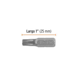 Estuche con 5 puntas torx T30 largo 1', TRUPER EXPERT - Imagen 3