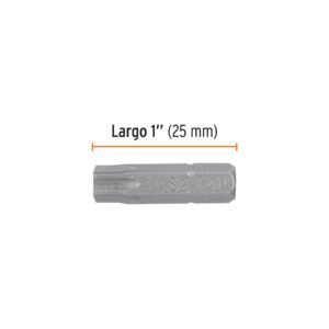 Estuche con 5 puntas torx T40 largo 1', TRUPER EXPERT - Imagen 3