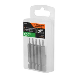 Estuche con 5 puntas torx T7 largo 2', TRUPER EXPERT - Imagen 5