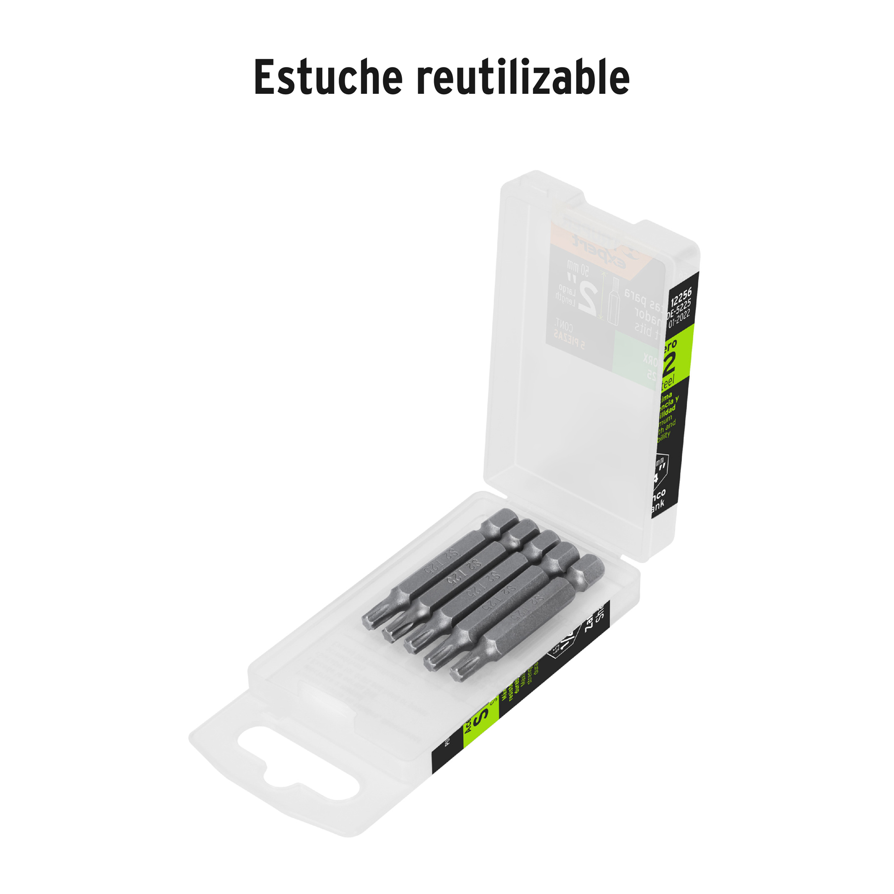 Estuche con 5 puntas torx T25 largo 2', TRUPER EXPERT - Imagen 4