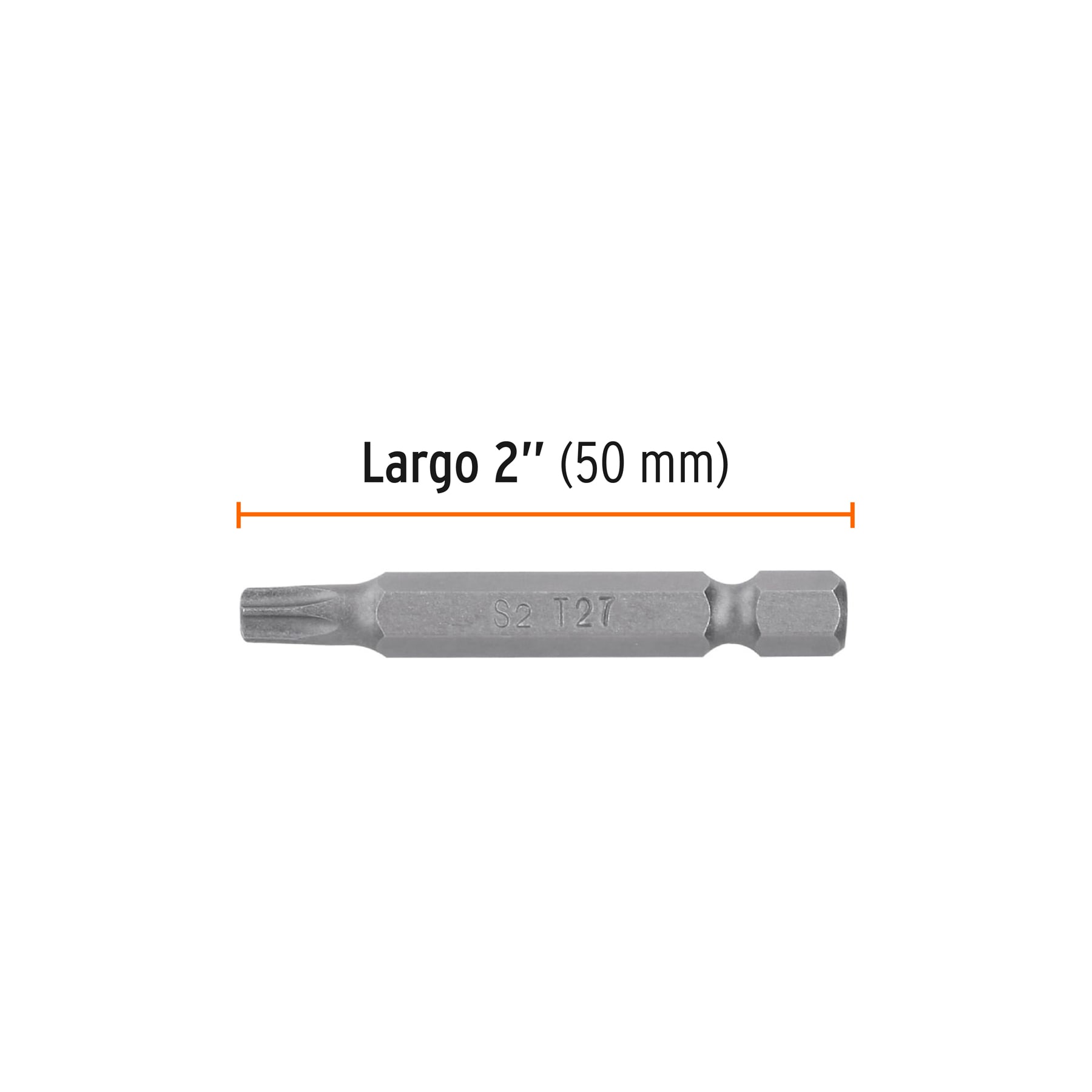 Estuche con 5 puntas torx T27 largo 2', TRUPER EXPERT - Imagen 3