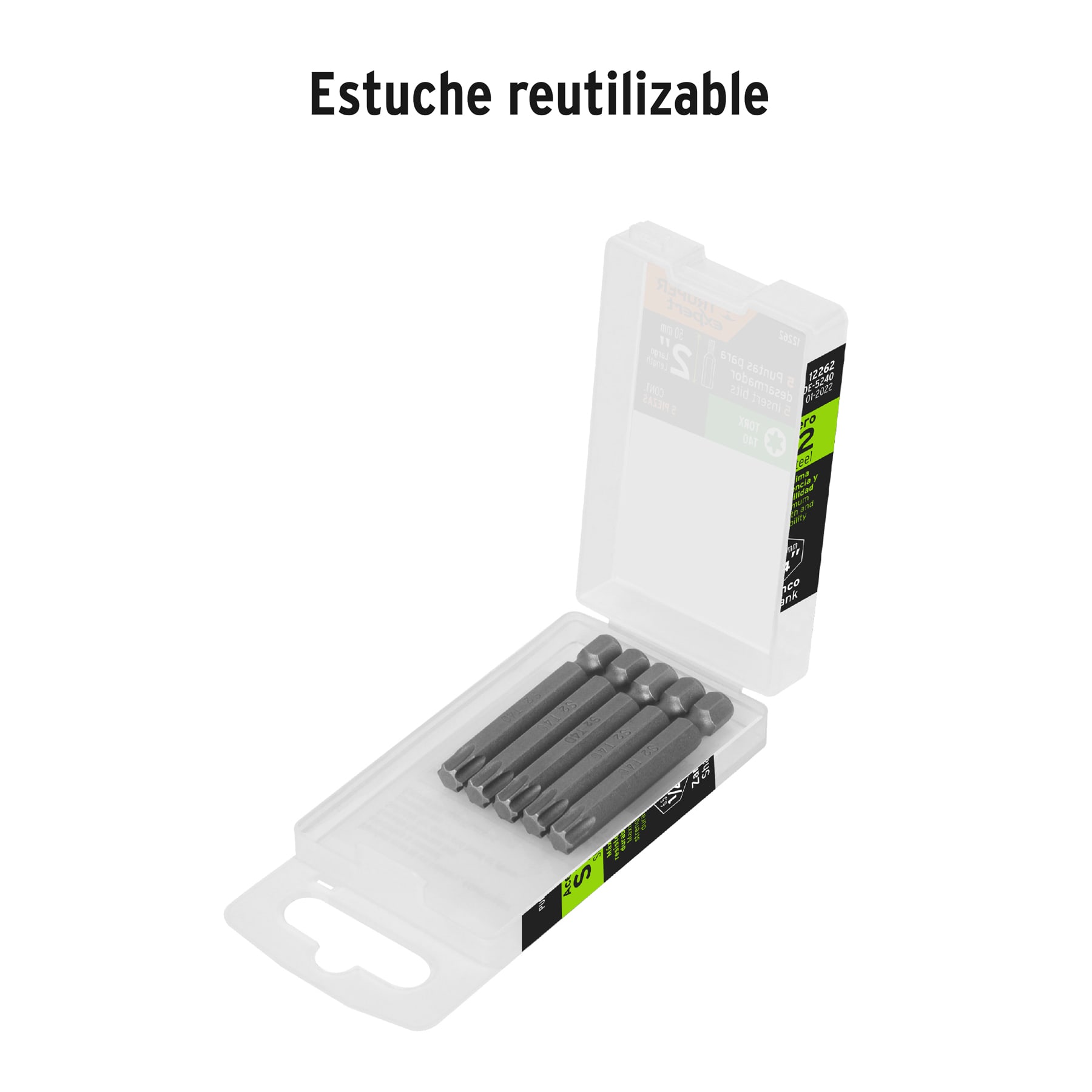 Estuche con 5 puntas torx T40 largo 2', TRUPER EXPERT - Imagen 4