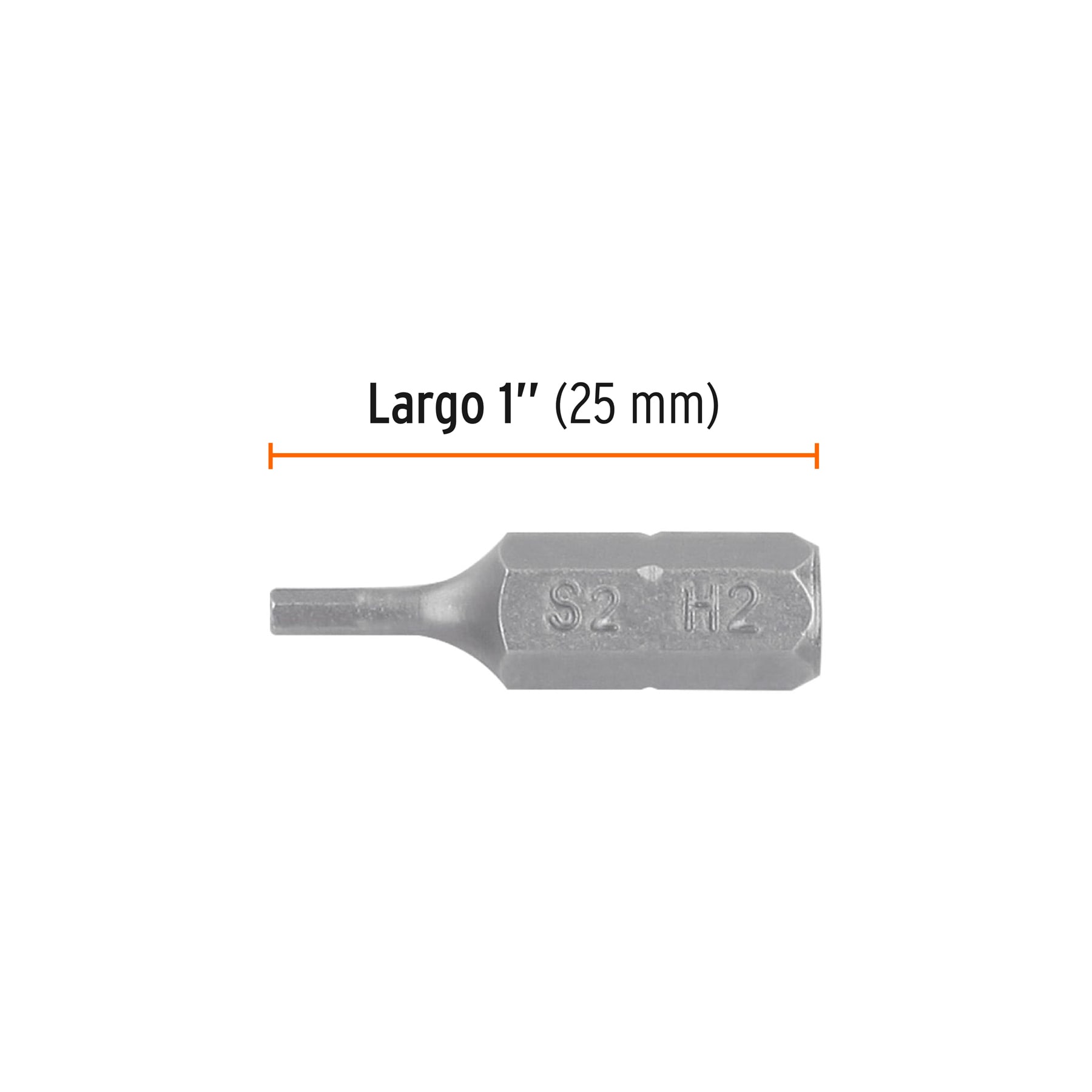 Estuche con 5 puntas hexagonales de 2 mm largo 1', EXPERT - Imagen 3
