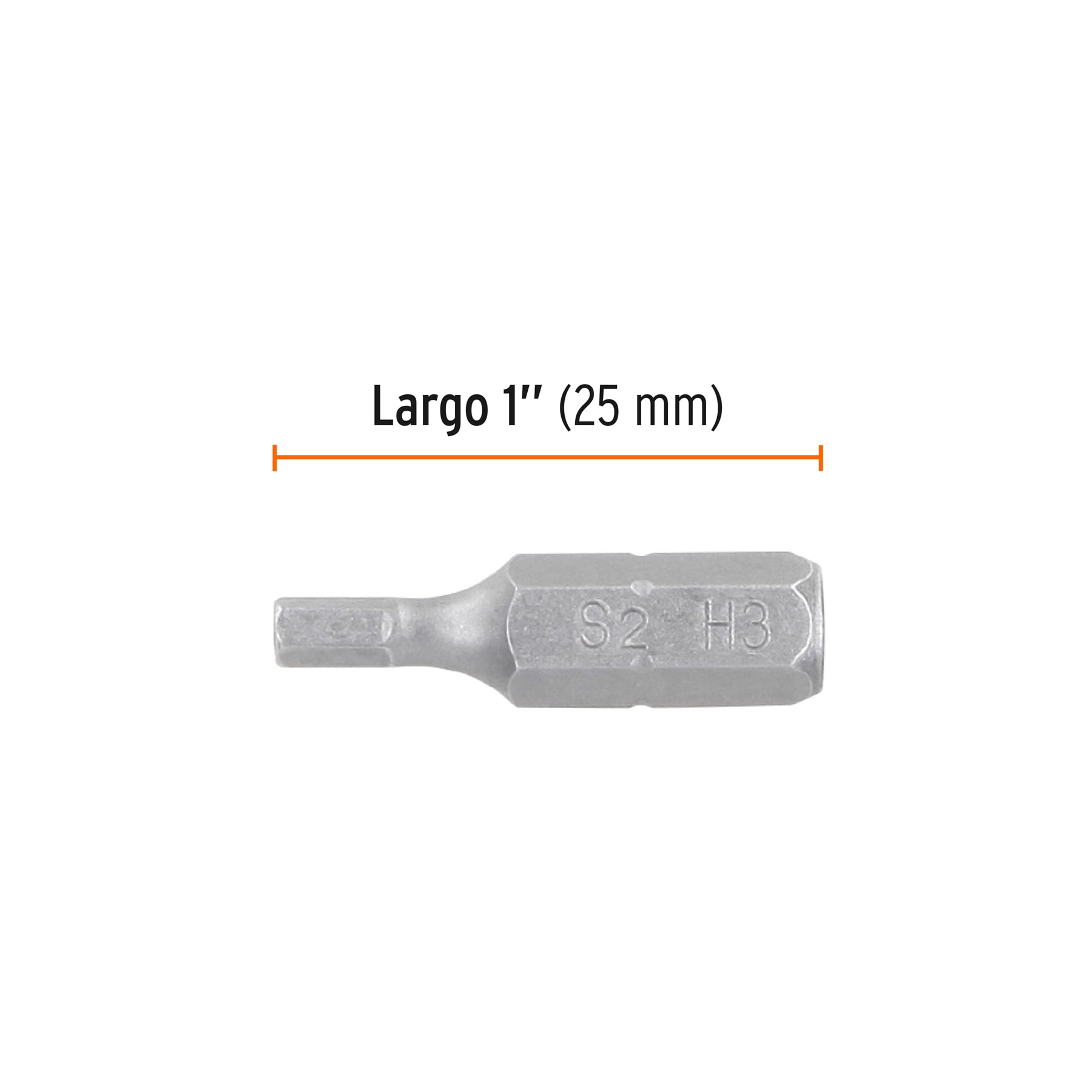 Estuche con 5 puntas hexagonales de 3 mm largo 1', EXPERT - Imagen 3