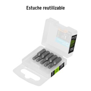 Estuche con 5 puntas hexagonales de 4 mm largo 1', EXPERT - Imagen 4