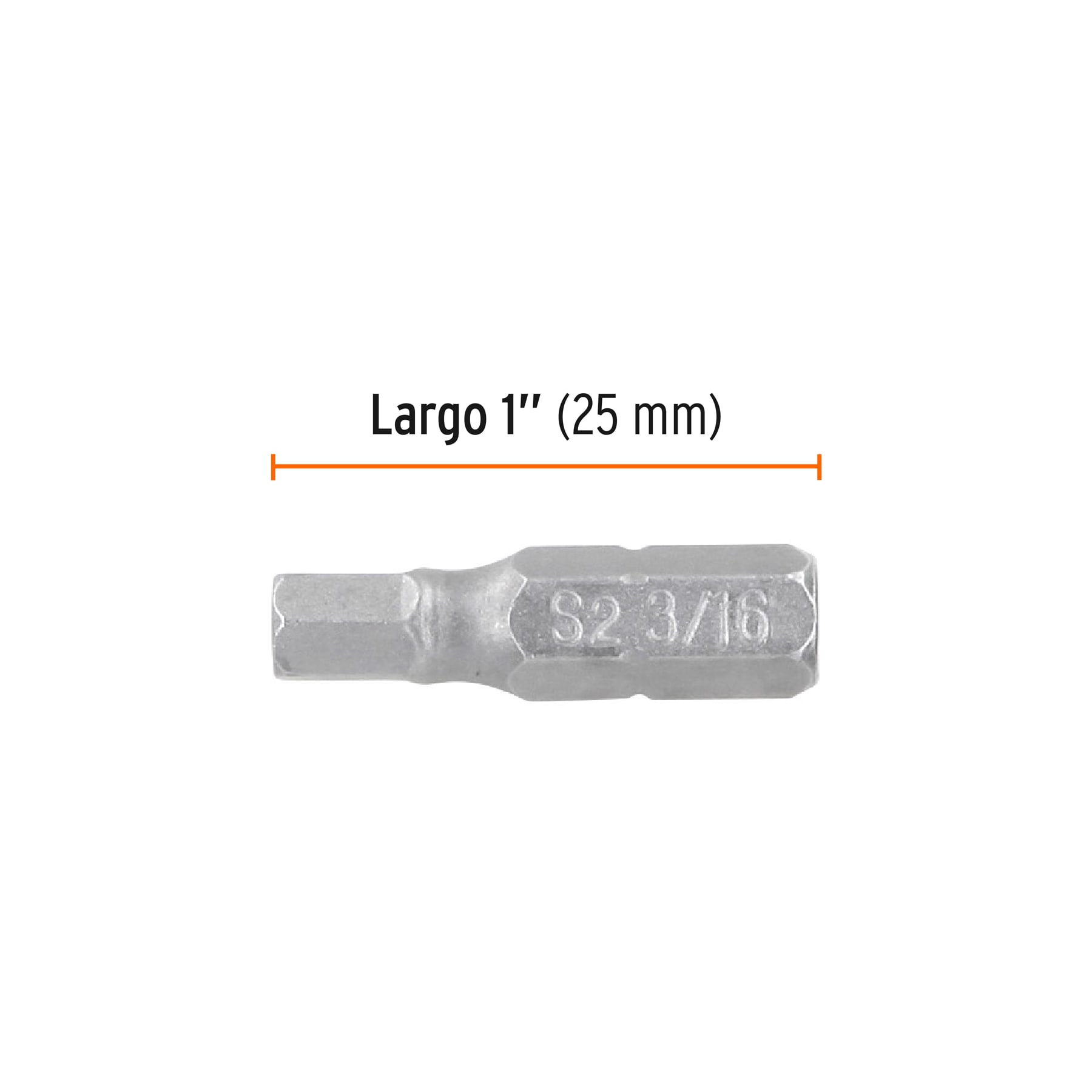 Estuche con 5 puntas hexagonales de 3/16mm largo 1', EXPERT - Imagen 3