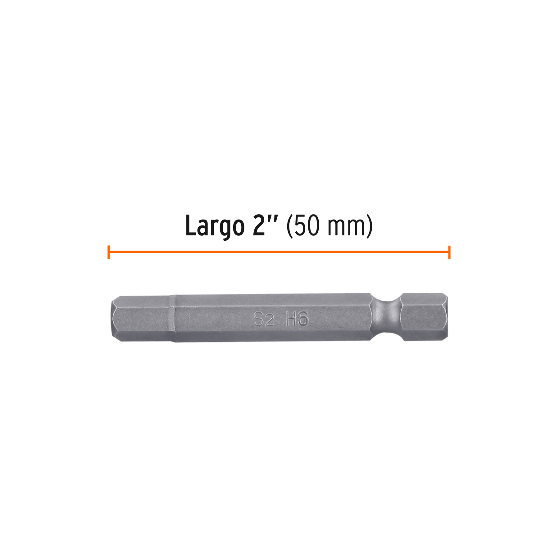 Estuche con 5 puntas hexagonales de 6 mm largo 2', EXPERT - Imagen 3
