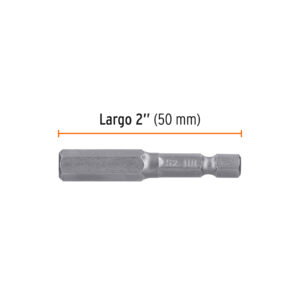 Estuche con 5 puntas hexagonales de 8 mm largo 2', EXPERT - Imagen 3