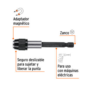 Alternative view of Extensión magnética 5', para puntas, cambio rápido, EXPERT