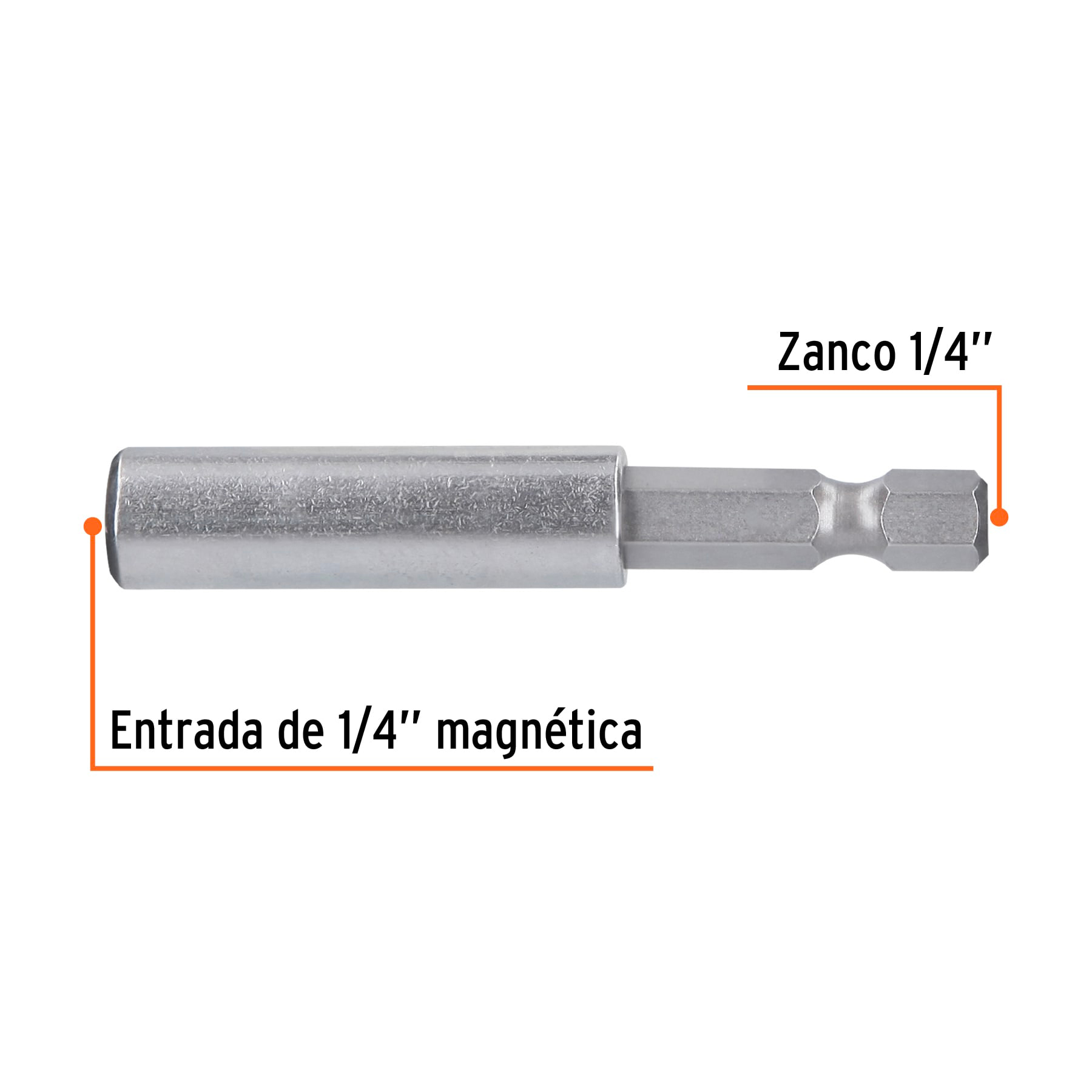 Estuche con 5 extensiones de 60 mm, magnéticas, EXPERT - Imagen 2