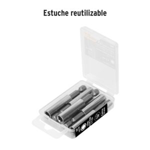 Estuche con 5 extensiones de 60 mm, magnéticas, EXPERT - Imagen 4