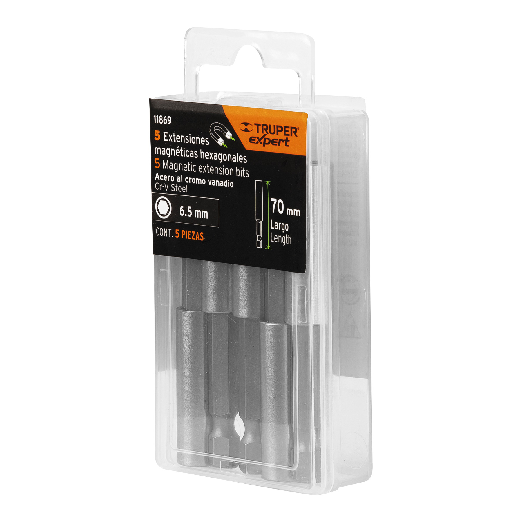 Estuche con 5 extensiones de 70 mm, magnéticas, EXPERT - Imagen 6