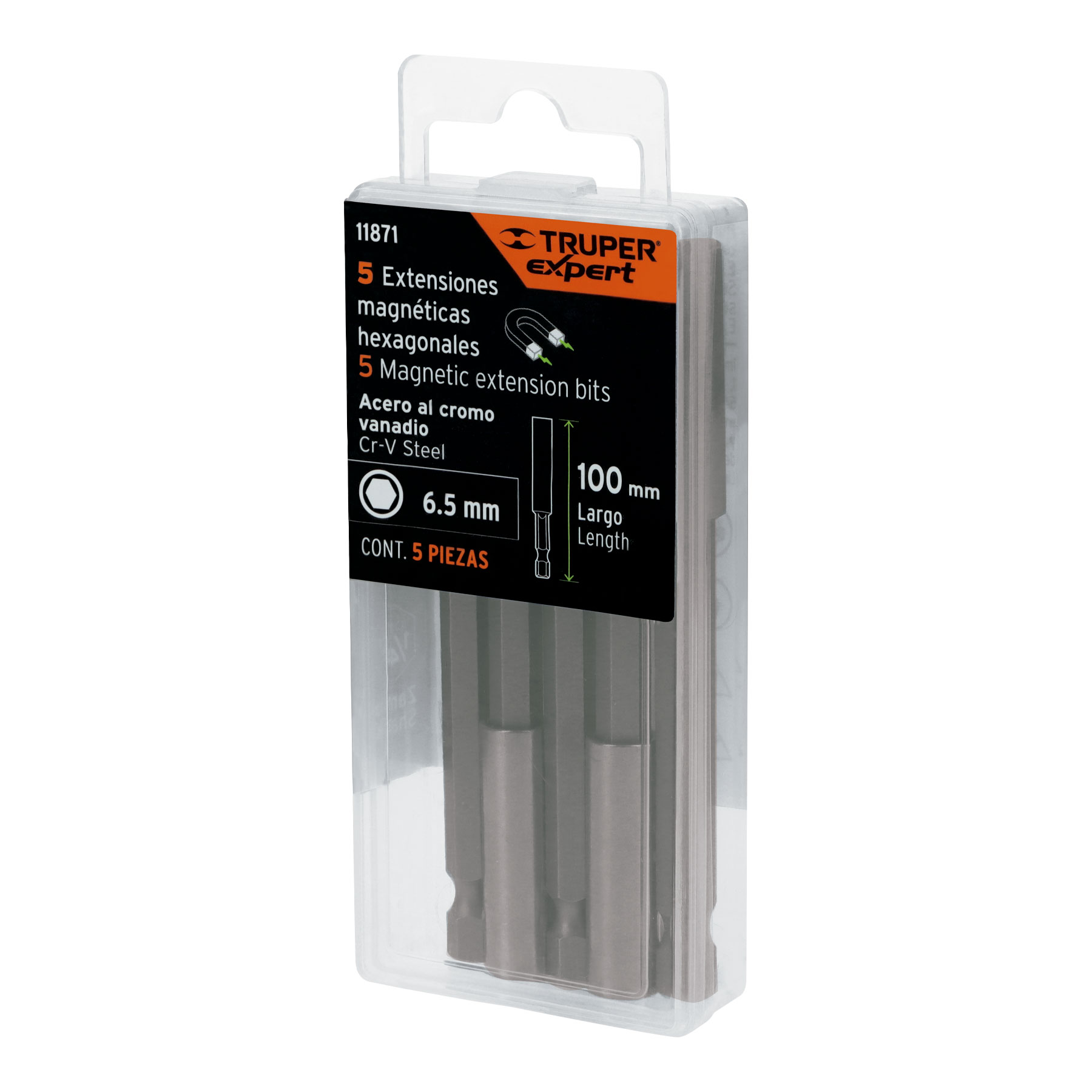 Estuche con 5 extensiones de 100 mm, magnéticas, EXPERT - Imagen 6