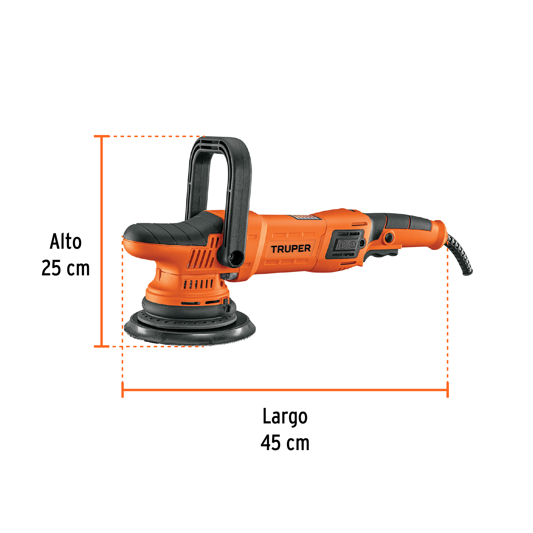 Pulidora doble acción 6', 900W, TRUPER PRO - Imagen 3
