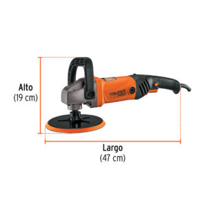 Alternative view of Pulidora rotativa 7', 1200W, TRUPER PRO