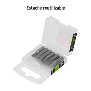 Estuche con 6 puntas planas combinadas largo 1', EXPERT - Imagen 4