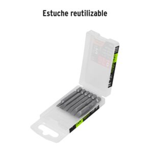 Estuche con 6 puntas planas combinadas largo 2', EXPERT - Imagen 4