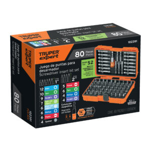 Juego de puntas mixtas 1' y 2', 80 piezas, TRUPER EXPERT - Imagen 5