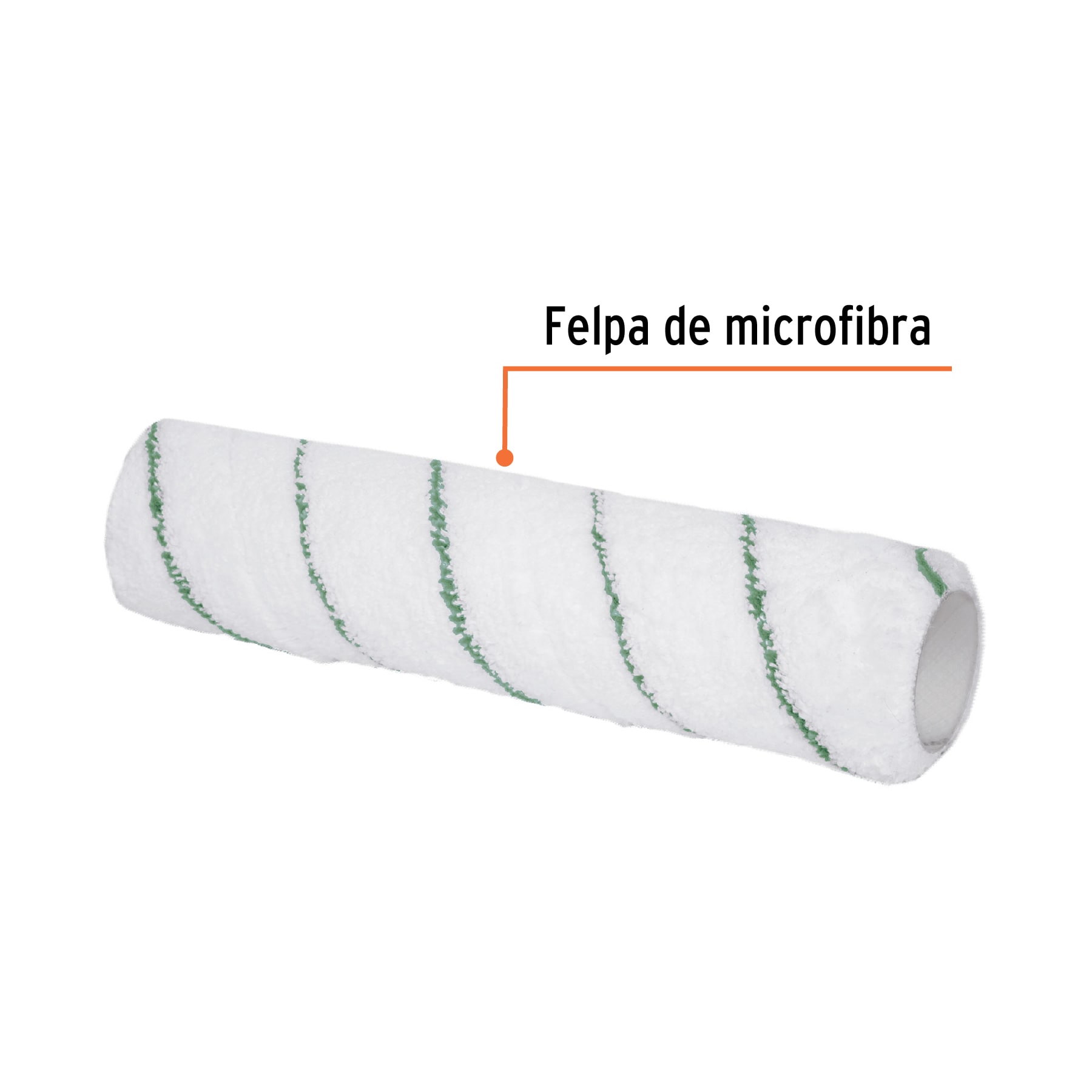 Felpa para rodillo 9x3/8' microfibra, superficie poco rugosa - Imagen 2