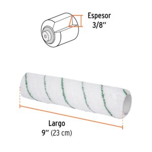 Felpa para rodillo 9x3/8' microfibra, superficie poco rugosa - Imagen 3