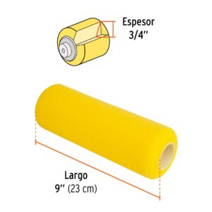 Felpa para rodillo 9 x 3/4' de esponja, superficies rugosas - Imagen 3