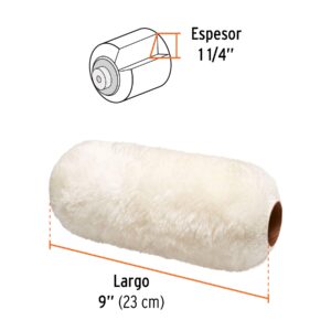 Felpa para rodillo 9x1-1/4' superficies extra rugosas,EXPERT - Imagen 3